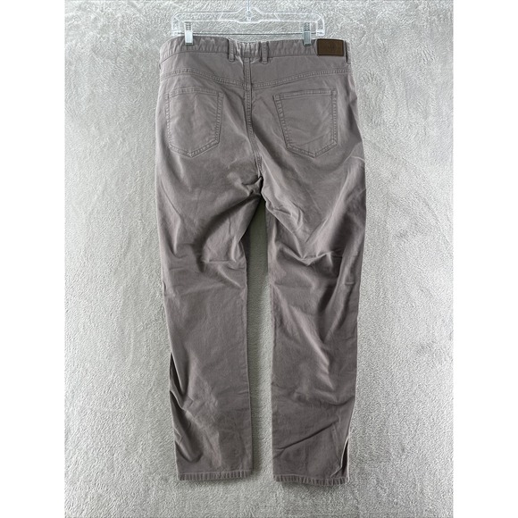 Peter Millar Pants Mens Sz 40x30 Gray Khaki Chinos Flat Front Pants - Picture 7 of 7